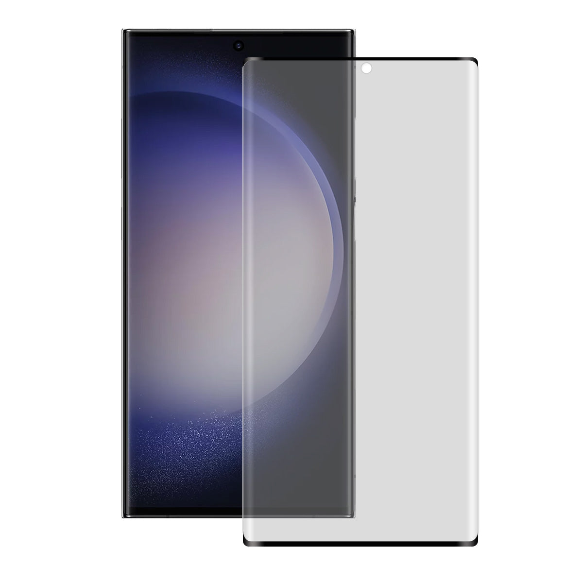 Full Cover Privacy Tempered Glass Screen Protector for Samsung Galaxy S23 Ultra S918 (Retail Packaging)