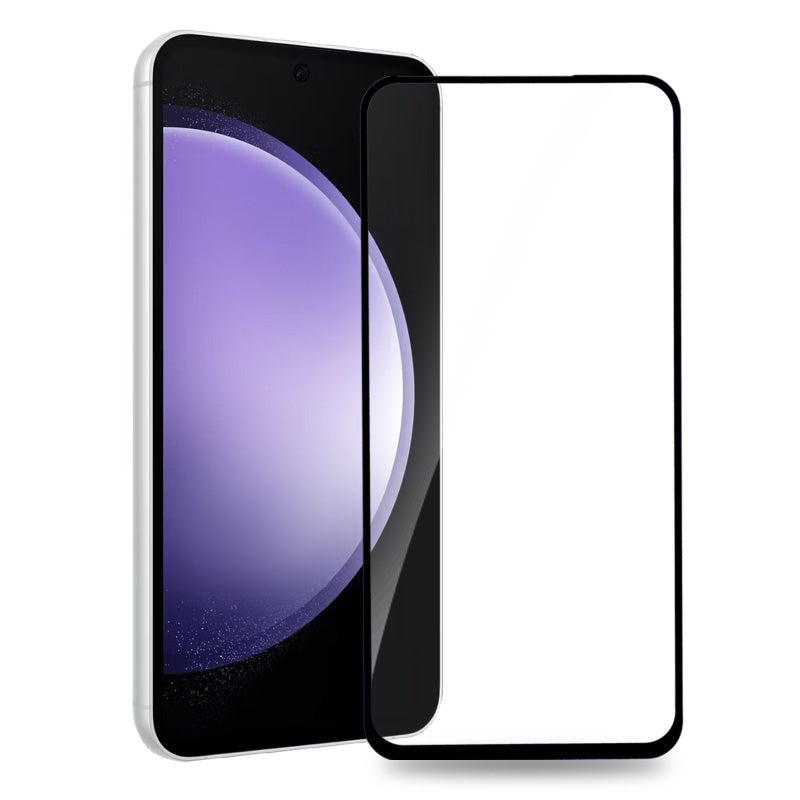 Full Curved Tempered Glass Screen Protector for Samsung Galaxy S23 FE 5G S711- Black(Retail Packaging)