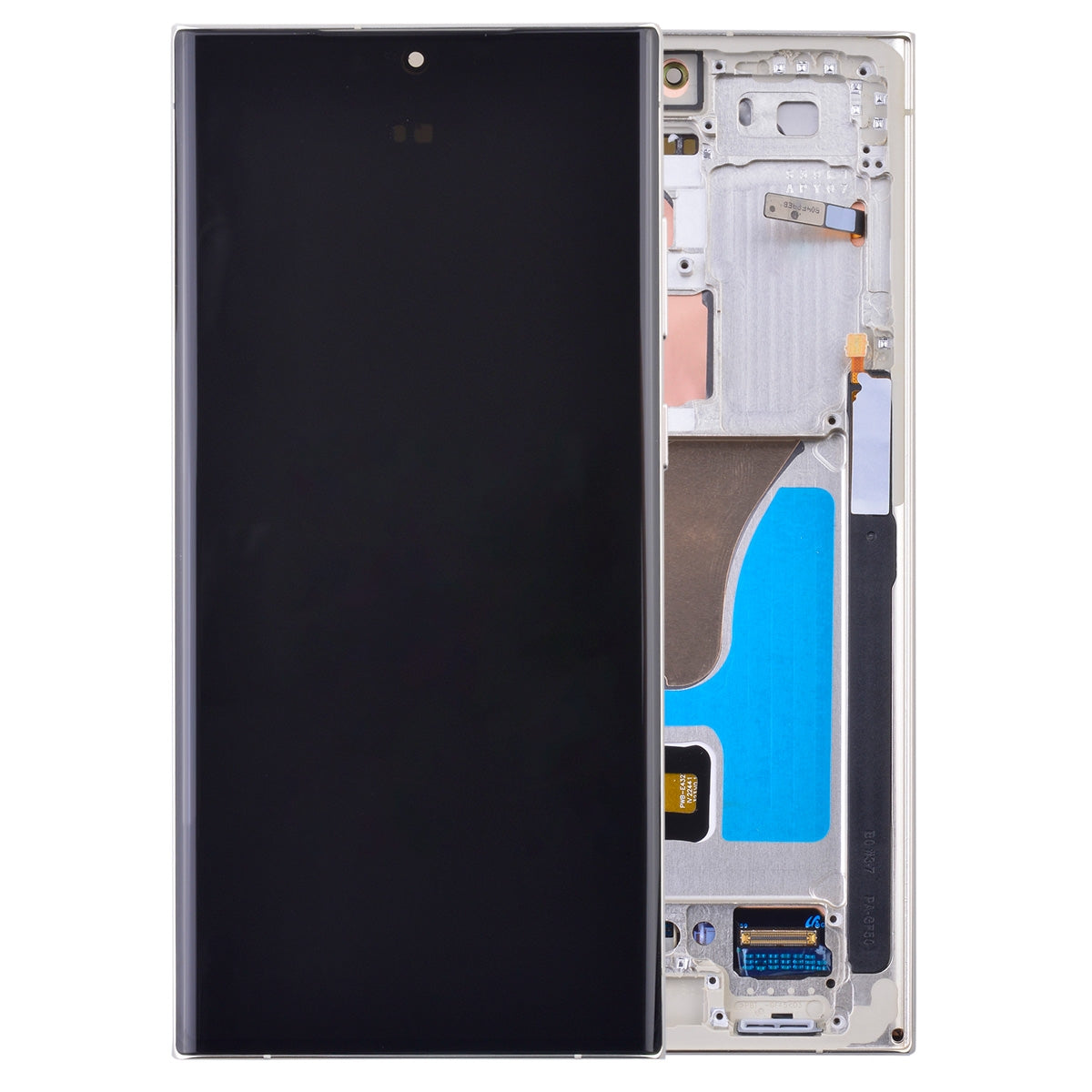 OLED Screen Digitizer Assembly with Frame for Samsung Galaxy S23 Ultra 5G S918 (for America Version)(Premium) - Cream