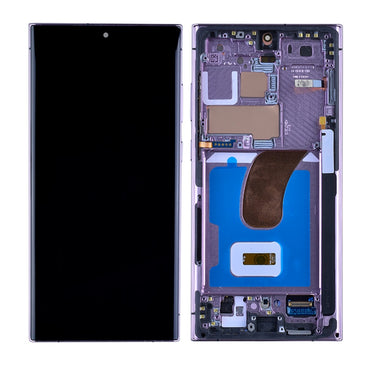 OLED Screen Digitizer Assembly Replacement with Frame for Samsung Galaxy S23 Ultra 5G S918 (for America Version)(Premium) - Lavender