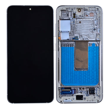 OLED Screen Digitizer Assembly with Frame for Samsung Galaxy S23 5G S911 (for America Version) (Premium) - Cream