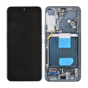 OLED Screen Digitizer Assembly with Frame for Samsung Galaxy S22 5G S901 (for America Version)(Premium) - Green