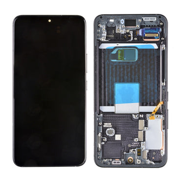OLED Screen Digitizer Assembly with Frame for Samsung Galaxy S22 5G S901 (for America Version)(Premium) - Phantom Black
