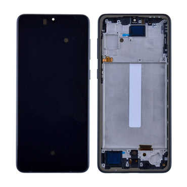 OLED Screen Digitizer with Frame Replacement for Samsung Galaxy A33 5G (2022) A336 (Aftermarket)(1:1 Size) - Black