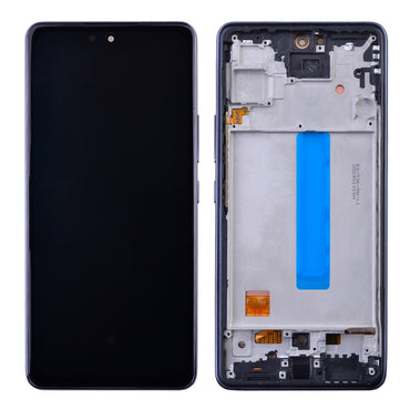 OLED Screen Digitizer with Frame Replacement for Samsung Galaxy A53 5G (2022) A536 (Aftermarket)(1:1 Size) - Black