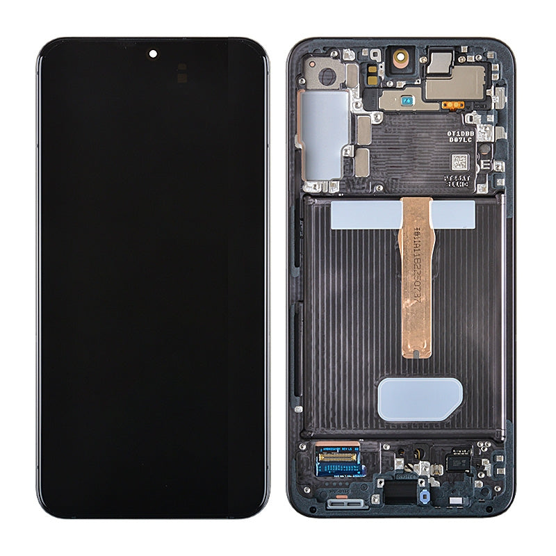 OLED Screen Digitizer Assembly with Frame for Samsung Galaxy S22 Plus 5G S906 (for America Version) (Premium) - Phantom Black
