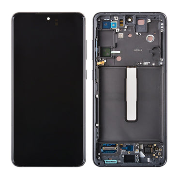 OLED Screen Digitizer Assembly with Frame for Samsung Galaxy S21 FE 5G G990 (for America Version)(Premium) - Graphite