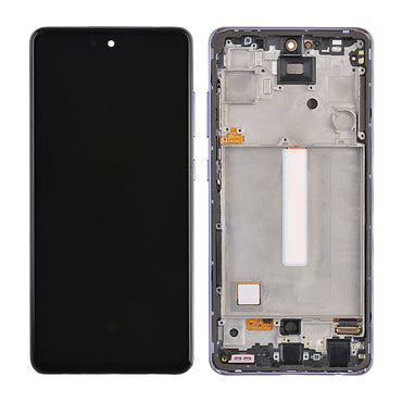 OLED Screen Digitizer Assembly With Frame for Samsung Galaxy A52 4G A525/ A52 5G (2021) A526 (Premium) - Awesome Violet