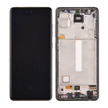 OLED Screen Digitizer Assembly With Frame for Samsung Galaxy A52 4G A525/ A52 5G (2021) A526 (Premium) - Awesome Black