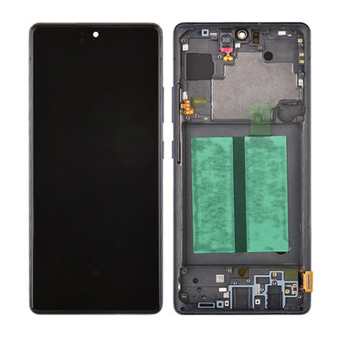 OLED Screen Digitizer Assembly With Frame for Samsung Galaxy A71 5G A716 (Premium) - Prism Cube Black