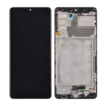 OLED Screen Digitizer Assembly With Frame for Samsung Galaxy A42 5G A426 (Premium) - Prism Dot Black