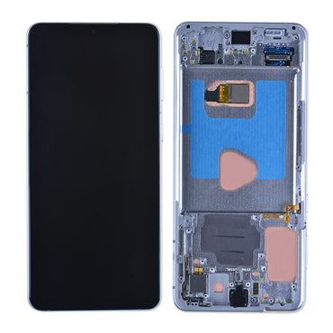 OLED Screen Digitizer Assembly with Frame for Samsung Galaxy S21 Plus 5G G996 (Premium) - Phantom Silver