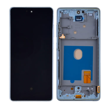 OLED Screen Digitizer with Frame Replacement for Samsung Galaxy S20 FE G780 (Aftermarket)(1:1 Size) - Cloud White