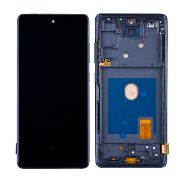 OLED Screen Digitizer with Frame Replacement for Samsung Galaxy S20 FE G780 (Aftermarket)(1:1 Size) - Cloud Navy