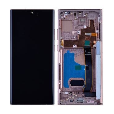 OLED Screen Digitizer with Frame Replacement for Samsung Galaxy Note 20 Ultra N985 (Aftermarket)(Nearly 1:1 size) - Mystic Bronze