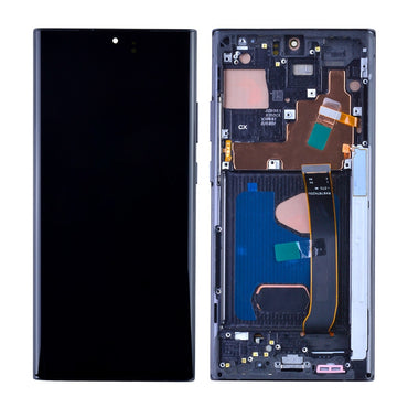 OLED Screen Digitizer with Frame Replacement for Samsung Galaxy Note 20 Ultra N985 (Aftermarket)(Nearly 1:1 size) - Mystic Black