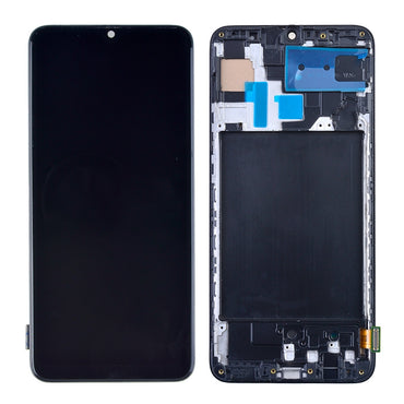 LCD Screen Digitizer Assembly with Frame for Samsung Galaxy A70 (2019) A705 (Incell) - Black