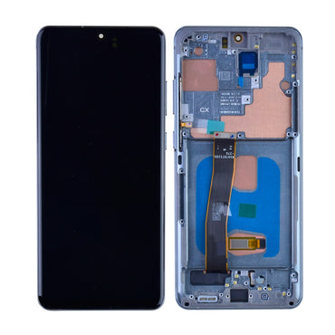 OLED Screen Digitizer with Frame Replacement for Samsung Galaxy S20 Ultra 5G G988U (Aftermarket)(Nearly 1:1 size) - Cosmic Gray