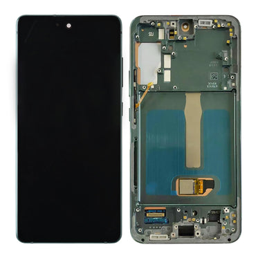 OLED Screen Digitizer Assembly with Frame for Samsung Galaxy S20 FE G780 (Premium) - Cloud Mint