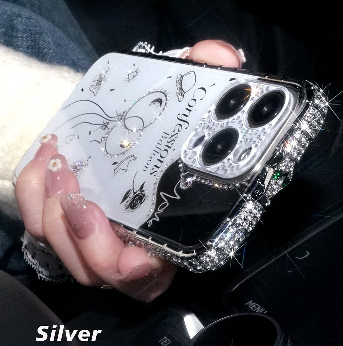 Fashion Case for iPhone 15 Pro Max - Silver