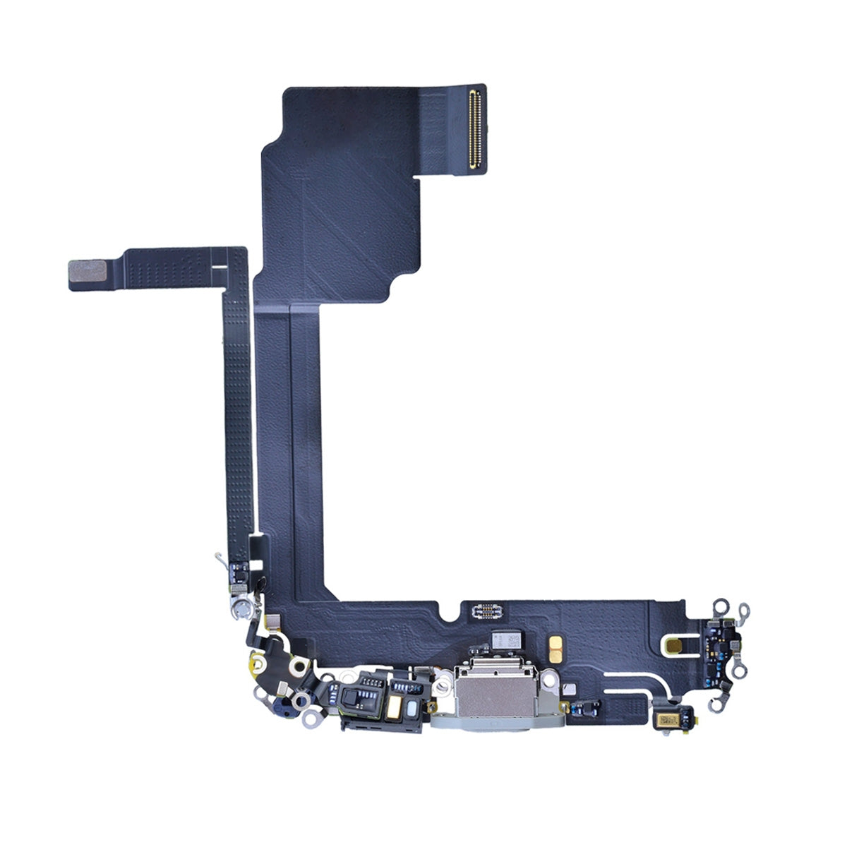 Charging Port with Flex Cable for iPhone 15 Pro Max (High Quality) - White Titanium