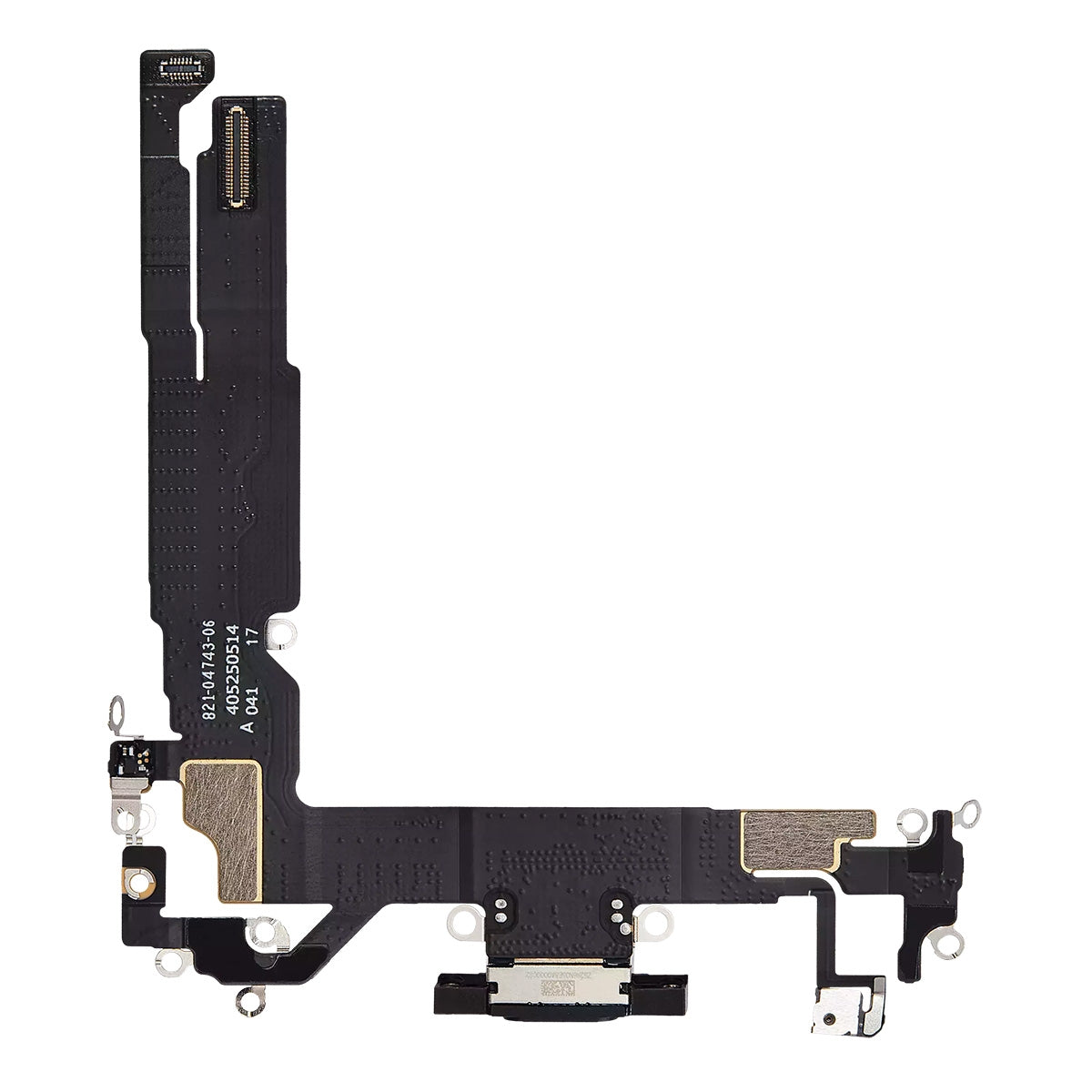 Charging Port with Flex Cable for iPhone 16 - Black