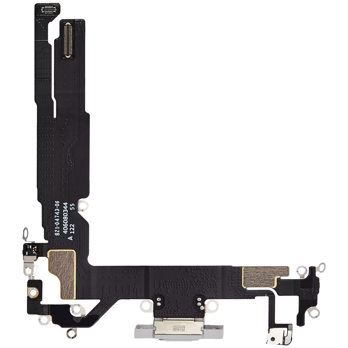 Charging Port with Flex Cable for iPhone 16 - White