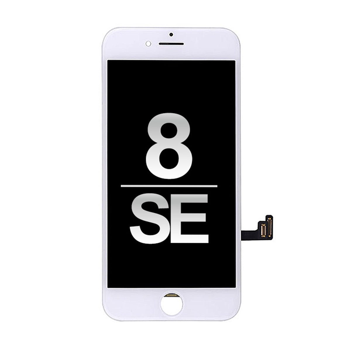 LCD LCD Screen Display Replacement with Back Plate for iPhone 8/ SE (2020)/ SE (2022)(High Quality) - White
