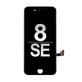 LCD Screen Display Replacement with Back Plate for iPhone 8/ SE (2020)/ SE (2022) (High Quality) - Black