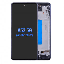 OLED Screen Digitizer Assembly With Frame for Samsung Galaxy A53 5G (2022) A536 - White