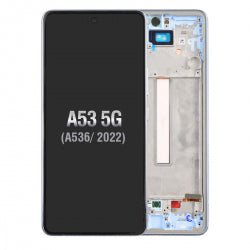 OLED Screen Digitizer Assembly With Frame for Samsung Galaxy A53 5G (2022) A536 - Blue