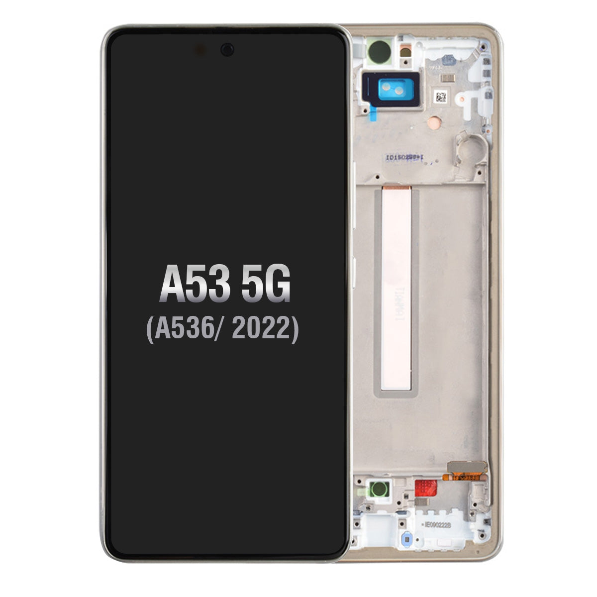 OLED Screen Digitizer Assembly With Frame for Samsung Galaxy A53 5G (2022) A536 - White