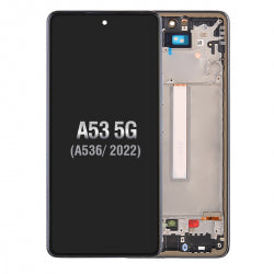OLED Screen Digitizer with Frame Replacement for Samsung Galaxy A53 5G (2022) A536 (Aftermarket)(1:1 Size) - Black