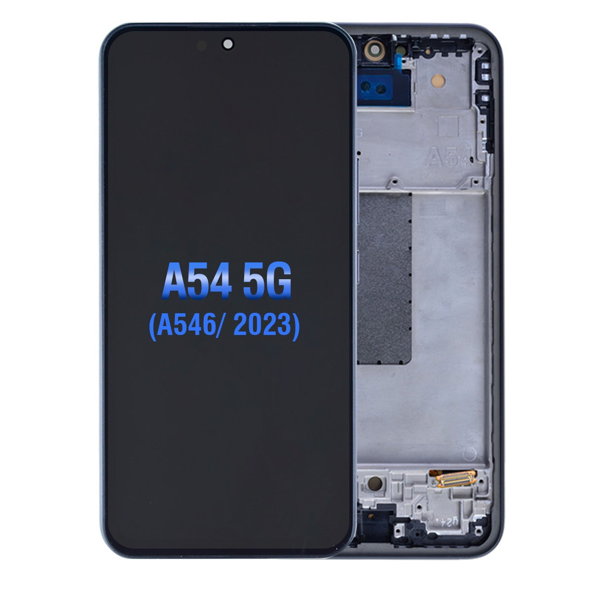 OLED Screen Digitizer Assembly with Frame for Samsung Galaxy A54 5G A546 (Aftermarket) (for America Version)- Awesome Graphite