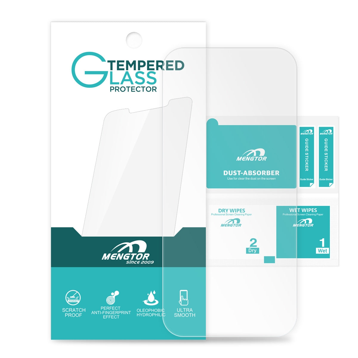 Front Tempered Glass Screen Protector for iPhone 15 Pro (6.1 inches) (Retail Packaging)