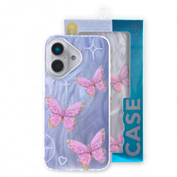 Compatible with iPhone 16 Plus Shiny Crystal Diamond Phone Case, 3D Luxury Lip Makeup (with Mirror) Shiny Crystal Rhinestone Lipstick Case for Girls Women Chil...