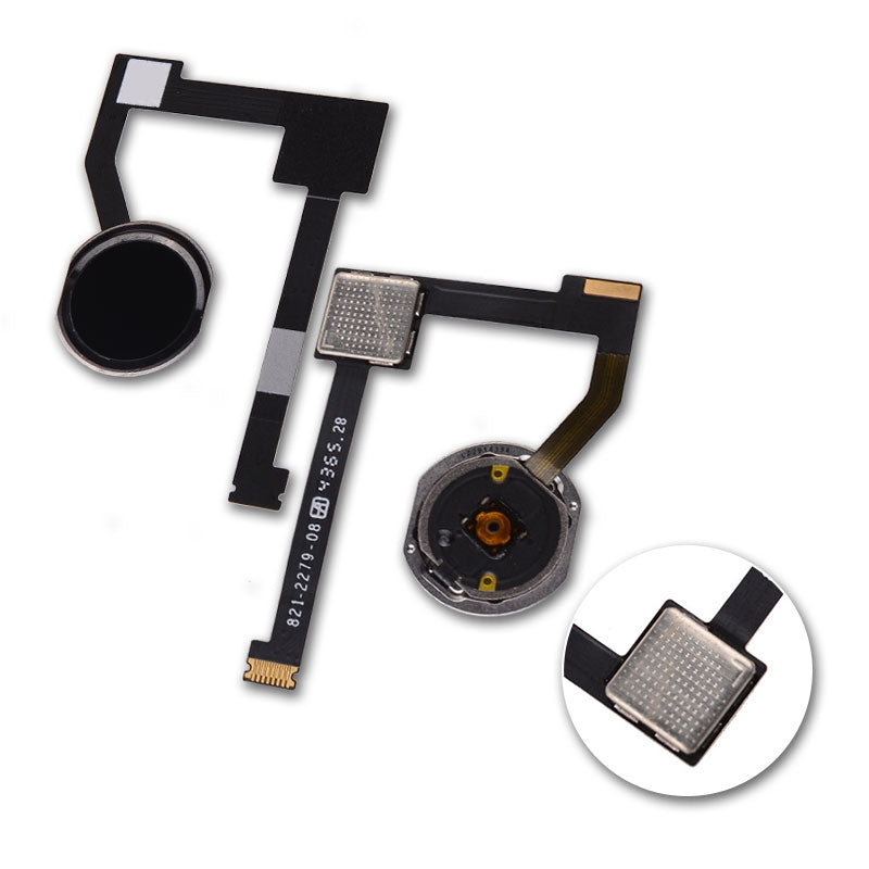 Home Button with Flex Cable Ribbon and Home Button Connector for iPad mini 4 - Black