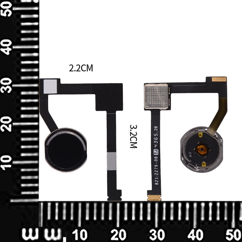 Home Button with Flex Cable Ribbon and Home Button Connector for iPad mini 4 - Black