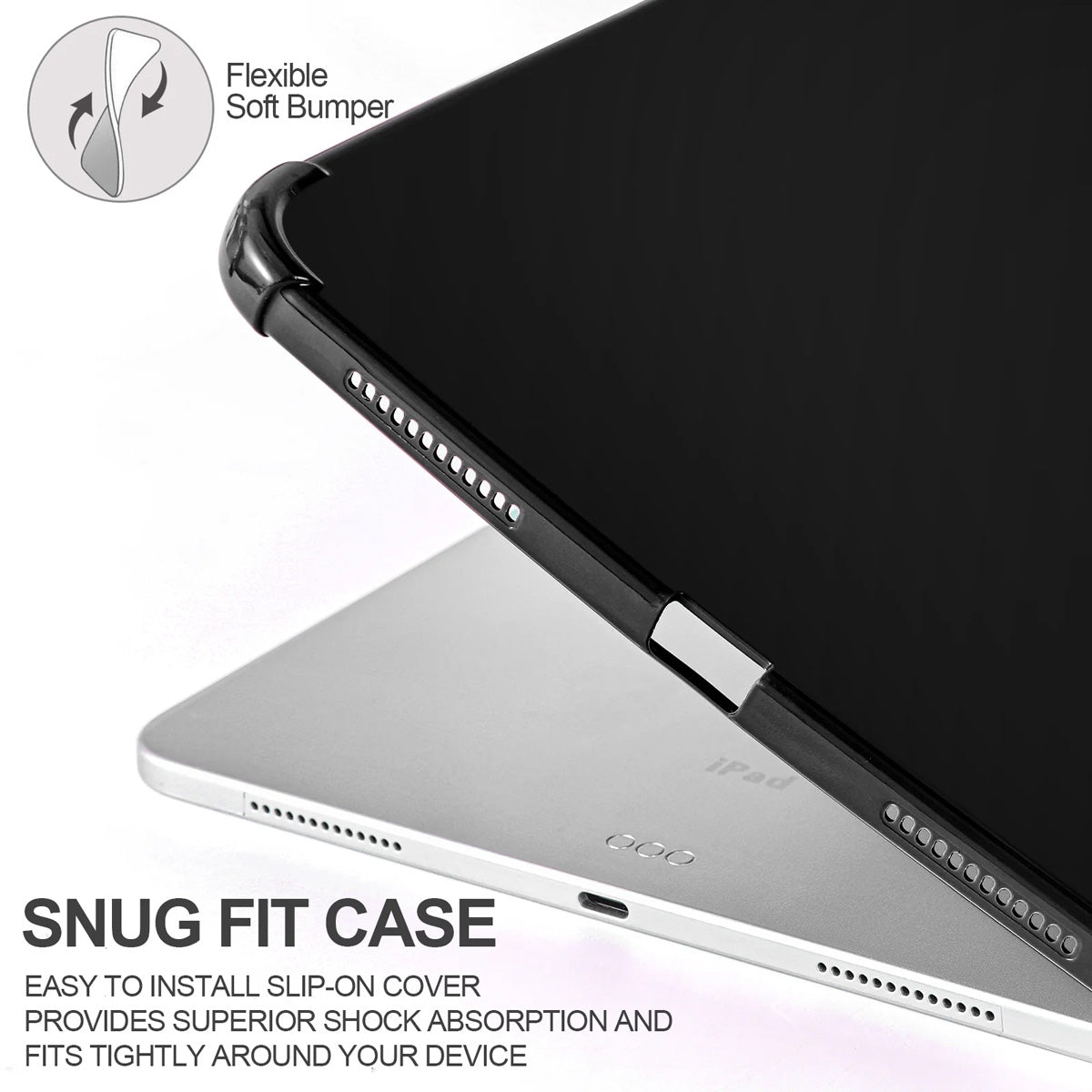 Slim TPU Case for iPad 10.9 inch 10th Generation 2022 – Black Cover