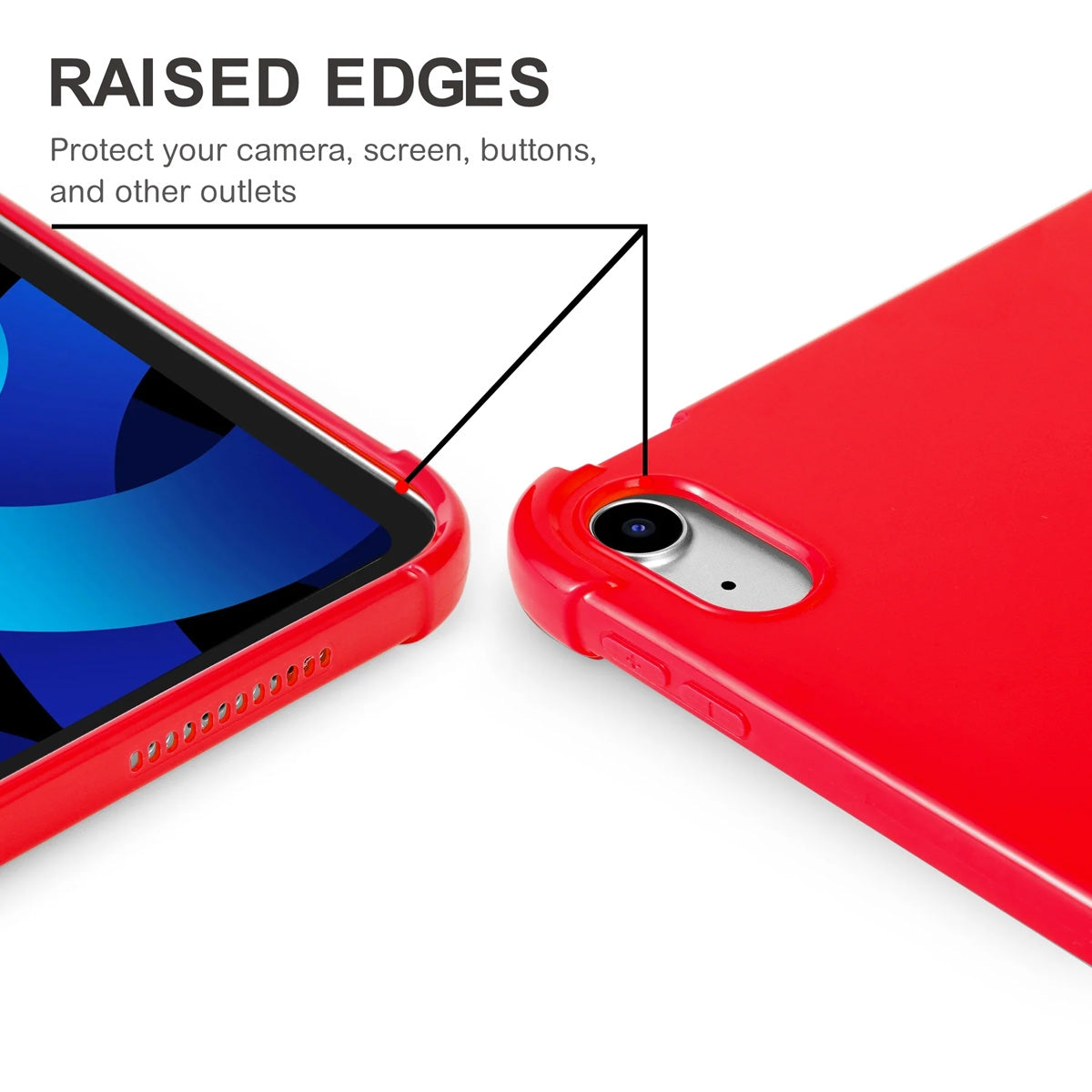 Slim TPU Case for iPad 10.9 inch 10th Generation 2022 - Red