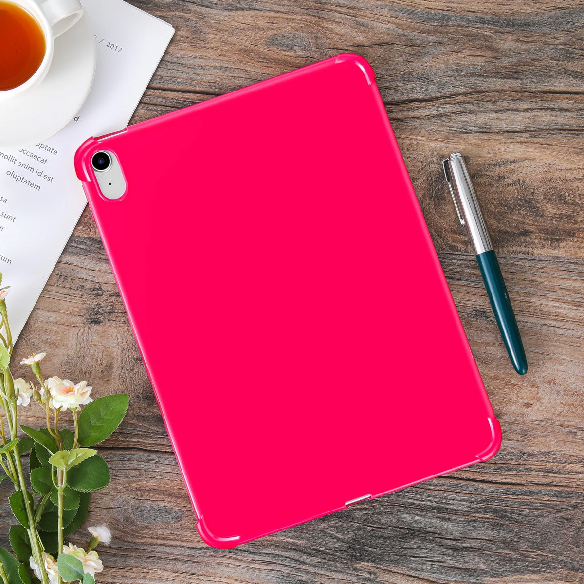 Slim TPU Case Cover for iPad 10.9 inch 10th Generation 2022 - Pink