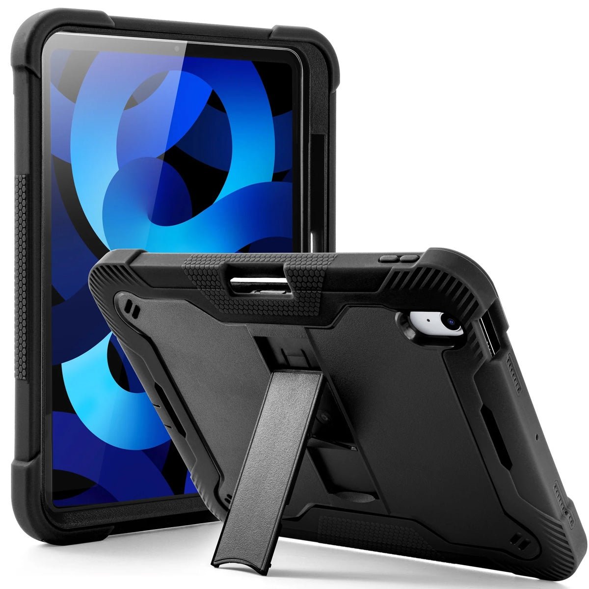 iPad 10.9 10th Gen Heavy Duty Shockproof Case – Black