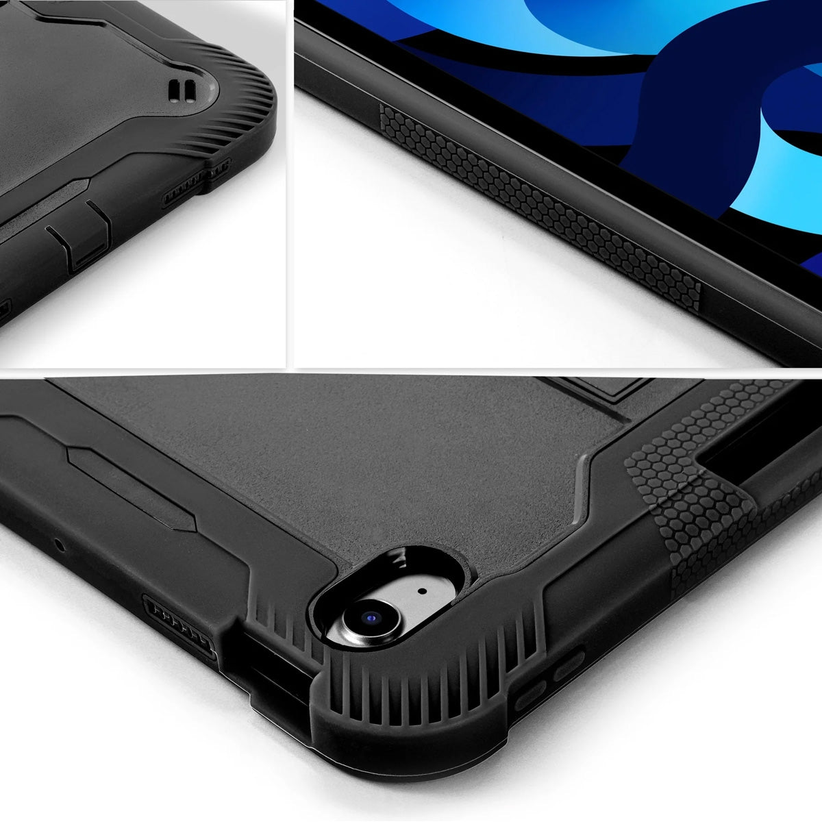 iPad 10.9 10th Gen Heavy Duty Shockproof Case – Black