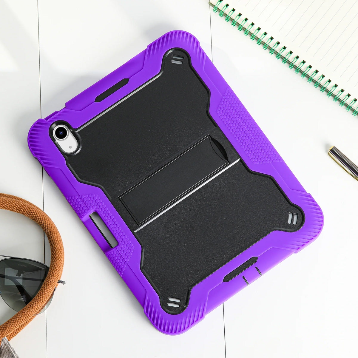 iPad 10.9 10th Gen Heavy Duty Shockproof Case - Black/Purple