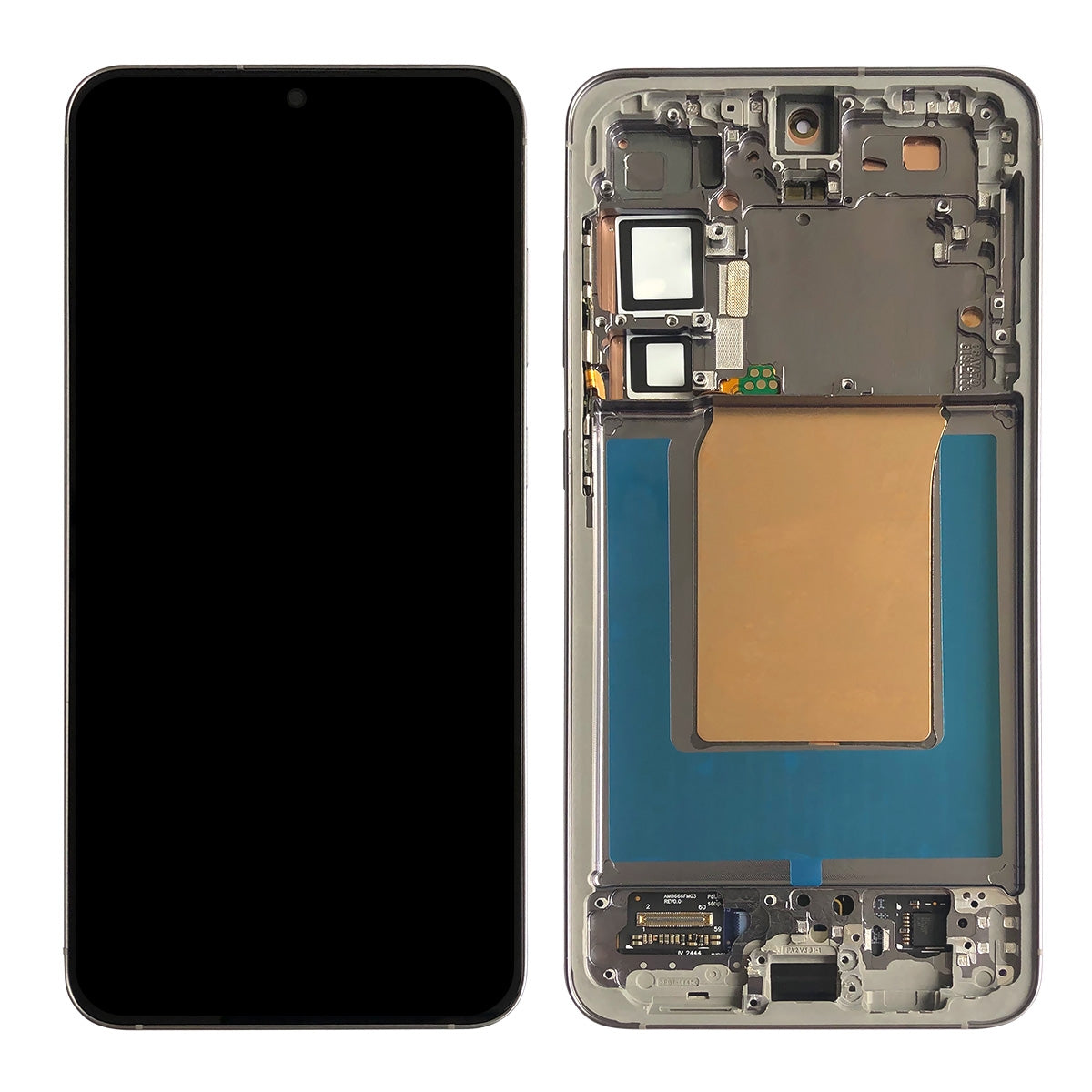 OLED Screen Digitizer Assembly with Frame for Samsung Galaxy S25 Plus 5G S936 (for America Version)(Premium) - Silver Shadow