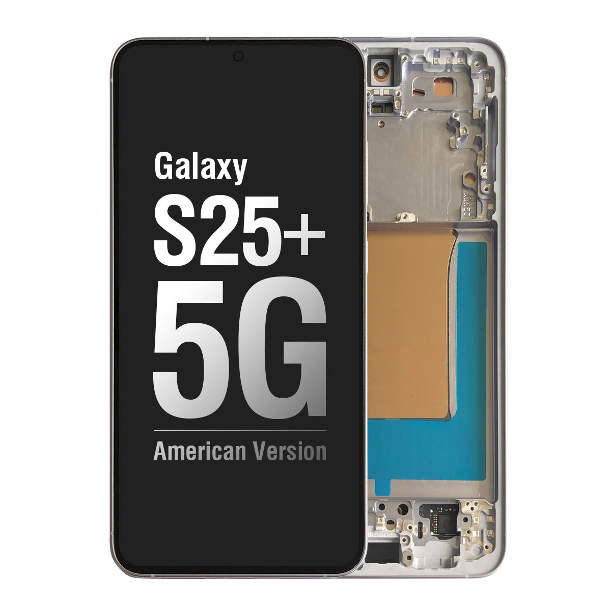 OLED Screen Digitizer Assembly with Frame for Samsung Galaxy S25 Plus 5G S936 (for America Version)(Premium) - Icy Blue