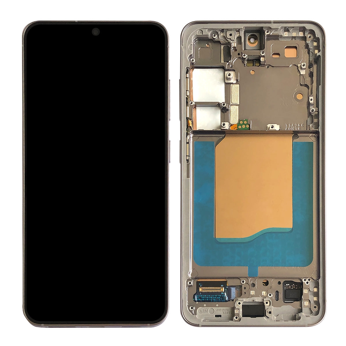 OLED Screen Digitizer Assembly with Frame for Samsung Galaxy S25 5G S931 (for America Version)(Premium) - Silver Shadow