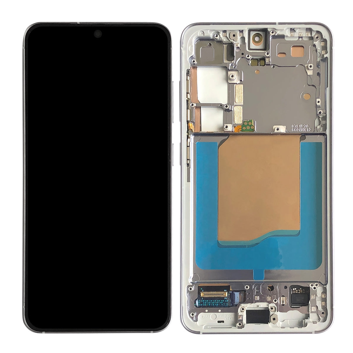 OLED Screen Digitizer Assembly with Frame for Samsung Galaxy S25 5G S931 (for America Version)(Premium) - Icy Blue