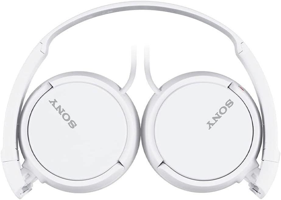 Sony ZX Series Wired On-Ear Headphones, White MDR-ZX110