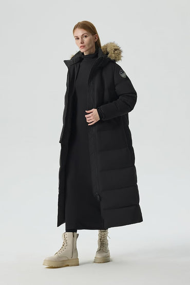 Fitouch Women's Waukee Long Down Coat Parka Jacket | 750+ Fill Power | Full-Length